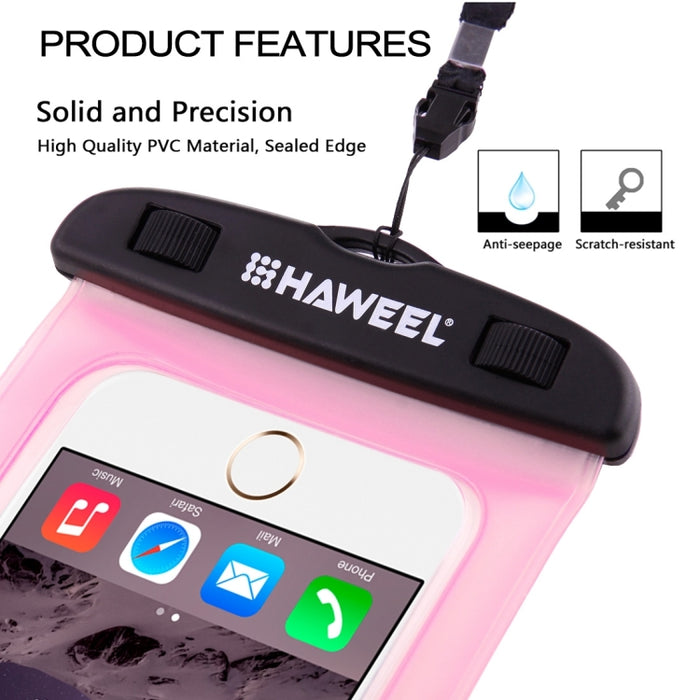 Bolsa impermeable universal transparente HAWEEL con cordón para iPhone, Galaxy, Huawei, Xiaomi, LG, HTC y otros teléfonos inteligentes