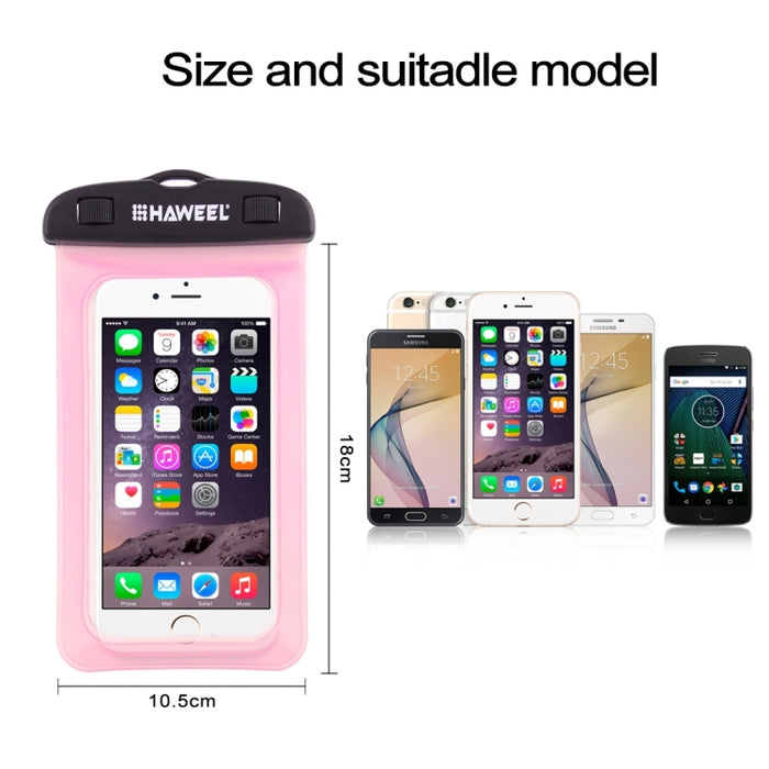 Bolsa impermeable universal transparente HAWEEL con cordón para iPhone, Galaxy, Huawei, Xiaomi, LG, HTC y otros teléfonos inteligentes