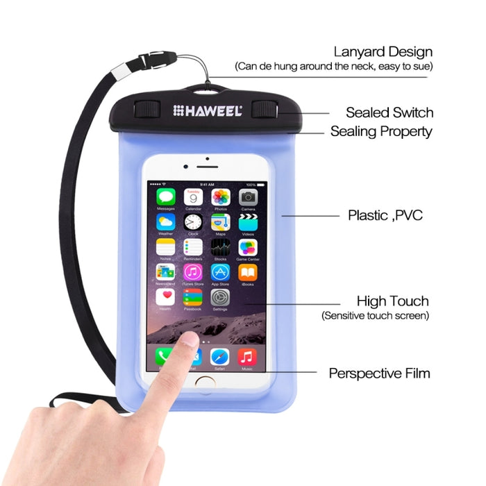 Bolsa impermeable universal transparente HAWEEL con cordón para iPhone, Galaxy, Huawei, Xiaomi, LG, HTC y otros teléfonos inteligentes