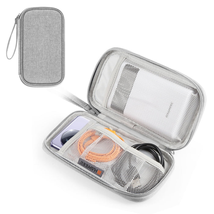 Bolsa de almacenamiento organizadora electrónica HAWEEL para teléfonos móviles, banco de energía, cables, ratón, auriculares