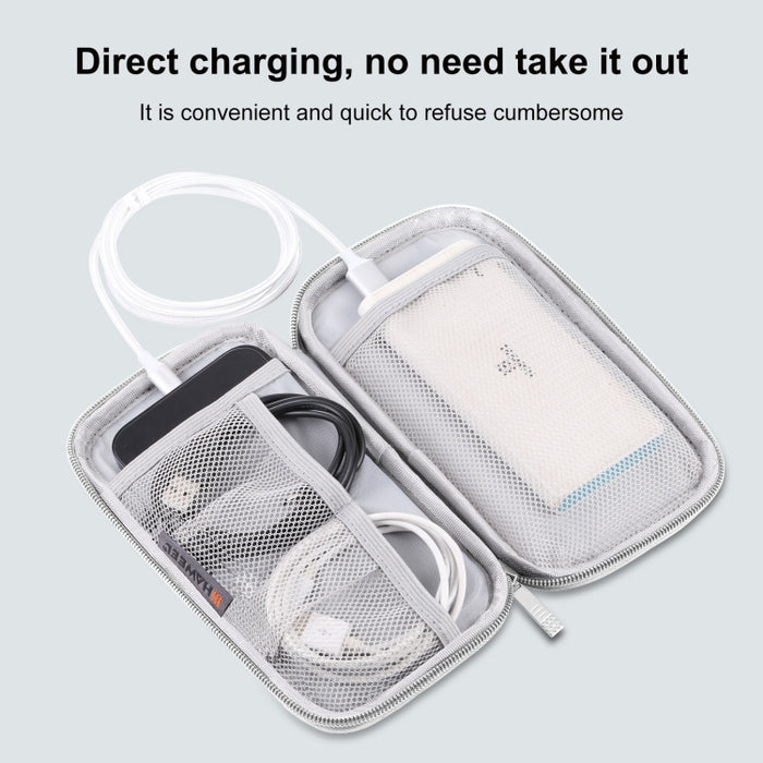 Bolsa de almacenamiento organizadora electrónica HAWEEL para teléfonos móviles, banco de energía, cables, ratón, auriculares
