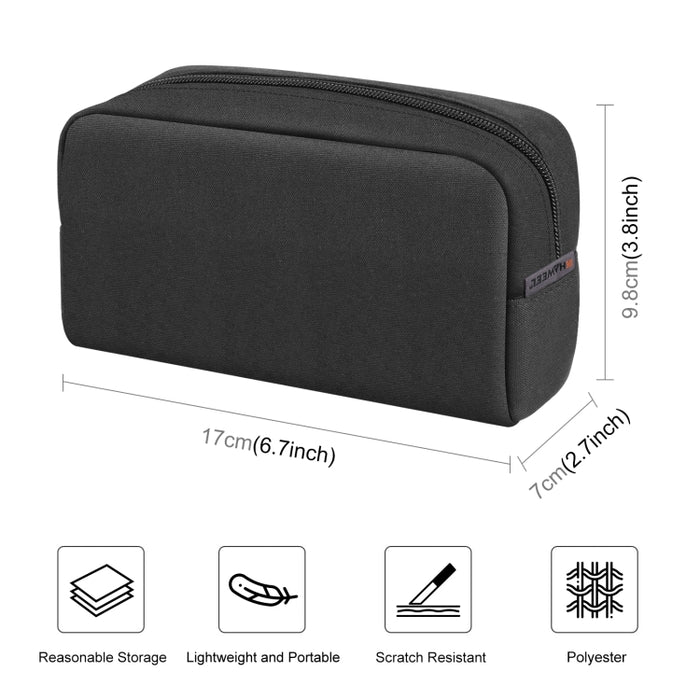 Bolsa de almacenamiento organizadora electrónica HAWEEL para cargador, banco de energía, cables, mouse, auriculares, tamaño: S