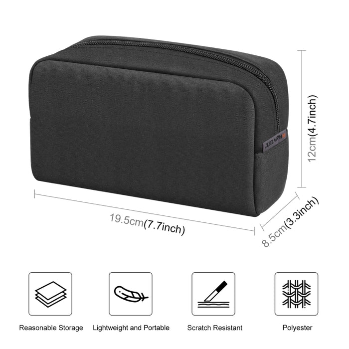 Bolsa de almacenamiento organizadora de electrónica HAWEEL para cargador, banco de energía, cables, mouse, auriculares, tamaño: L