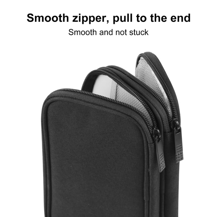 HAWEEL Organizador electrónico Bolsa de almacenamiento de doble capa para cables, cargador, banco de energía, teléfonos, auriculares