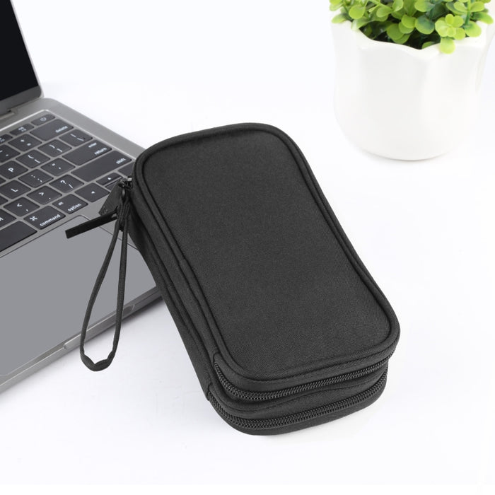 HAWEEL Organizador electrónico Bolsa de almacenamiento de doble capa para cables, cargador, banco de energía, teléfonos, auriculares