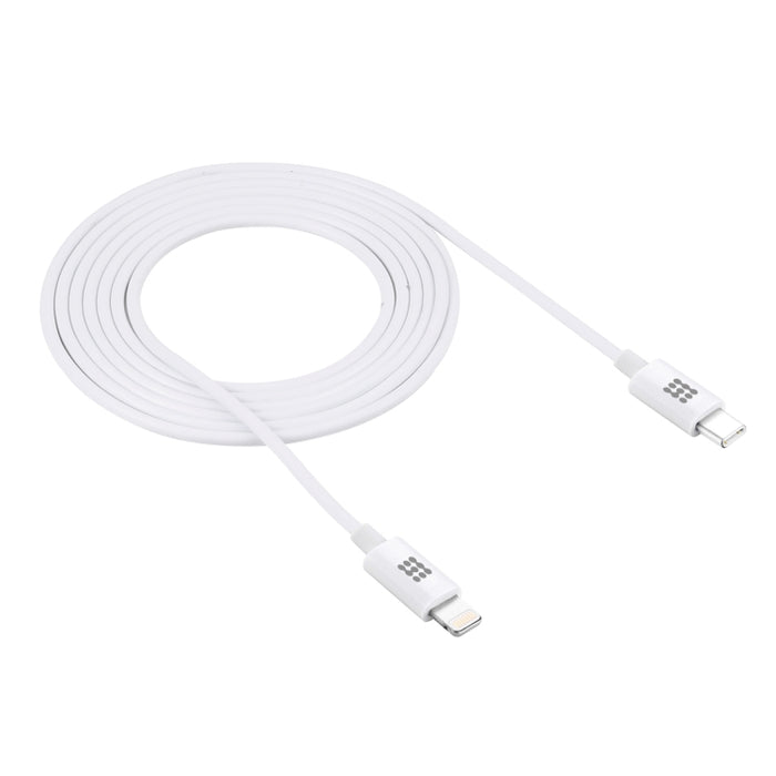 Cable de carga rápida HAWEEL 25W 3A USB-C / Type-C a 8 pines PD para iPhone, iPad, longitud del cable: 2 m
