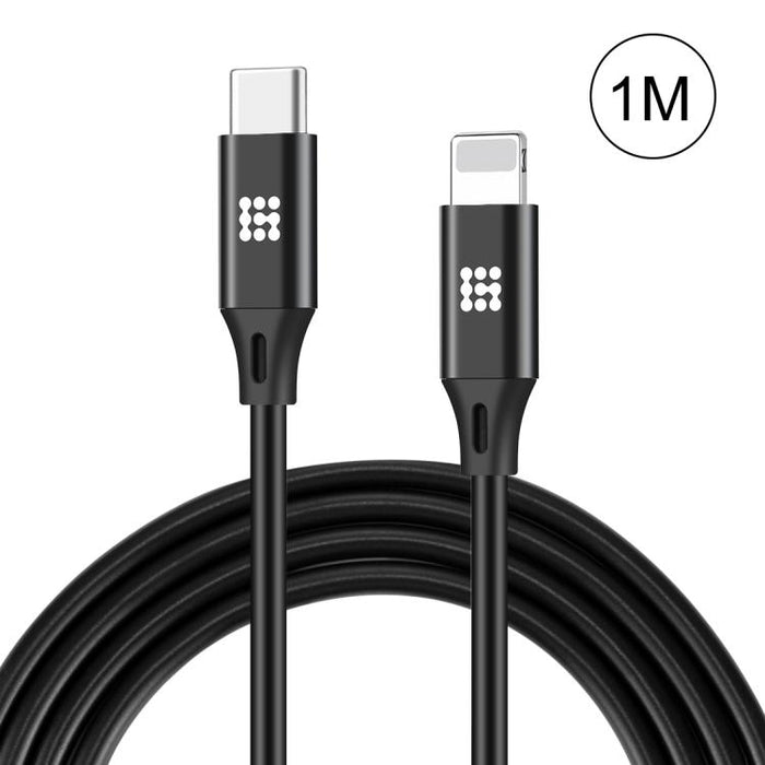 HAWEEL Cable de carga/datos de sincronización OTG de 1 m USB-C / Type-C a 8 pines
