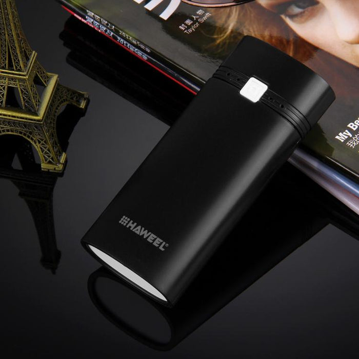 HAWEEL DIY 2x 18650 batería (no incluida) 5600mAh Power Bank Shell Box con salida USB e indicador