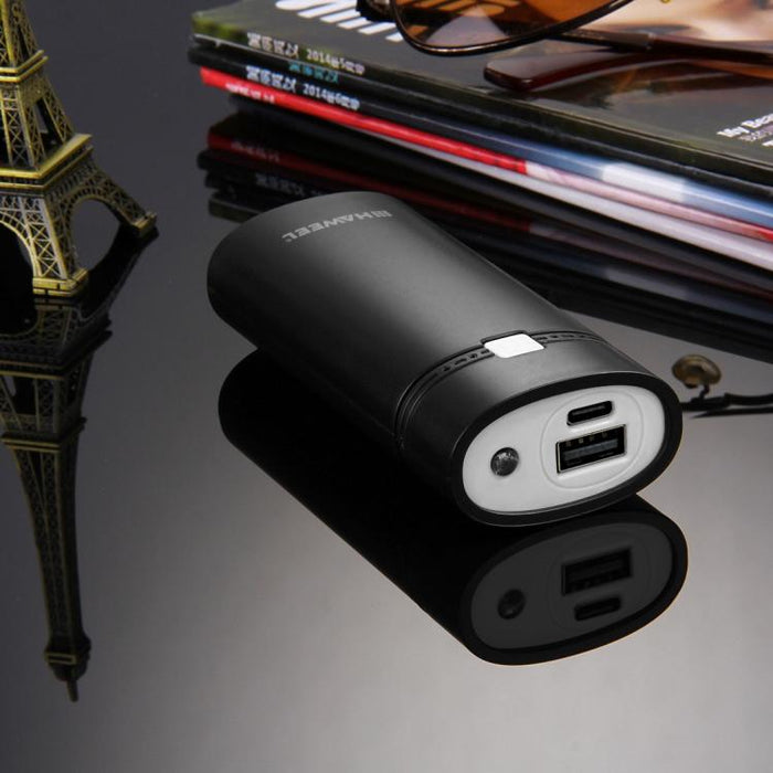 HAWEEL DIY 2x 18650 batería (no incluida) 5600mAh Power Bank Shell Box con salida USB e indicador