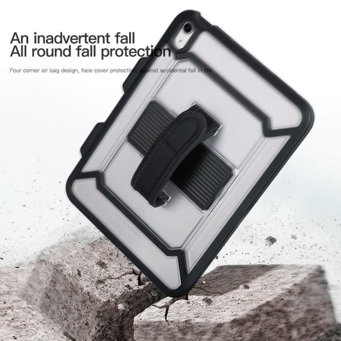 Para iPad 10.a generación 10.9 2022 360 Funda para tableta a prueba de golpes de cuerpo completo con agarre, soporte y ranura para bolígrafo