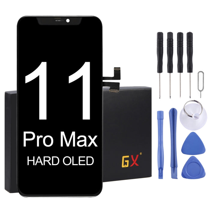 Pantalla LCD de material OLED y ensamblaje completo del digitalizador con marco para iPhone 11 Pro Max, For iPhone 11 Pro Max (GX OLED)