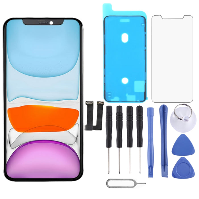 Pantalla LCD original y ensamblaje completo del digitalizador para iPhone 11, For iPhone 11(Original)