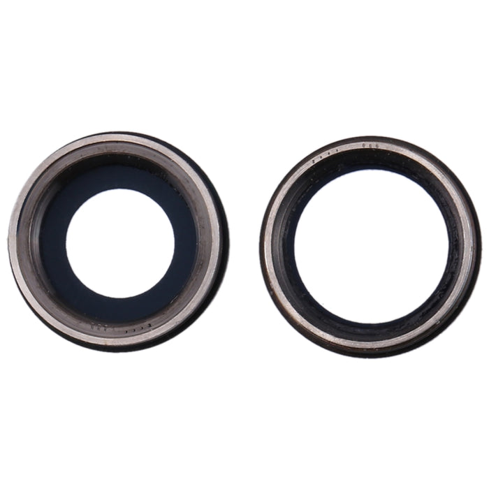 Bisel de cámara trasera de 2 piezas con cubierta de lente para iPhone 11, For iPhone 11