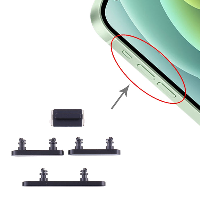 Botón de encendido y botón de control de volumen para iPhone 12, For iPhone 12, For iPhone 12(Single card)