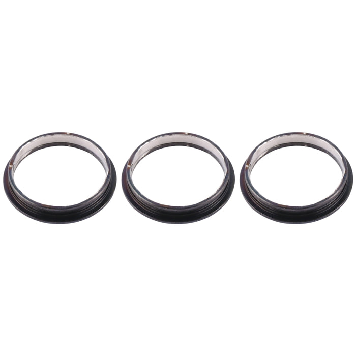 Anillo de aro protector de metal con lente de vidrio de cámara trasera de 3 piezas para iPhone 12 Pro, For iPhone 12 Pro