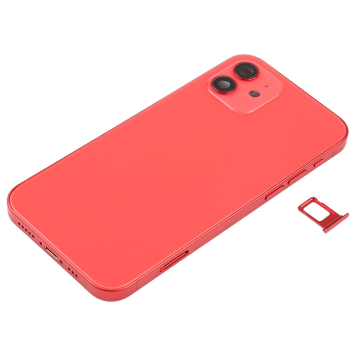 Tapa Trasera de Batería (con Teclas Laterales, Bandeja para Tarjetas, Cable Flexible de Encendido + Volumen y Módulo de Carga Inalámbrica) para iPhone 12, For iPhone 12