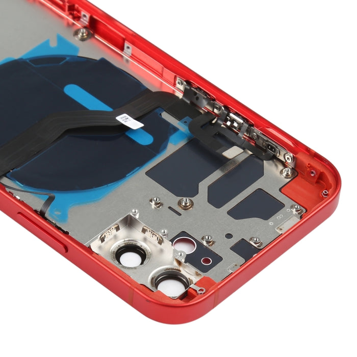 Tapa Trasera de Batería (con Teclas Laterales, Bandeja para Tarjetas, Cable Flexible de Encendido + Volumen y Módulo de Carga Inalámbrica) para iPhone 12, For iPhone 12