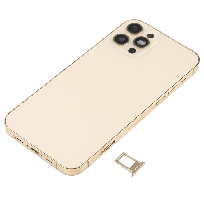 Tapa Trasera de Batería (con Teclas Laterales, Bandeja para Tarjetas, Cable Flexible de Encendido + Volumen y Módulo de Carga Inalámbrica) para iPhone 12 Pro, For iPhone 12 Pro