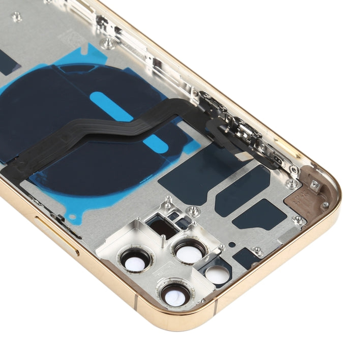 Tapa Trasera de Batería (con Teclas Laterales, Bandeja para Tarjetas, Cable Flexible de Encendido + Volumen y Módulo de Carga Inalámbrica) para iPhone 12 Pro, For iPhone 12 Pro