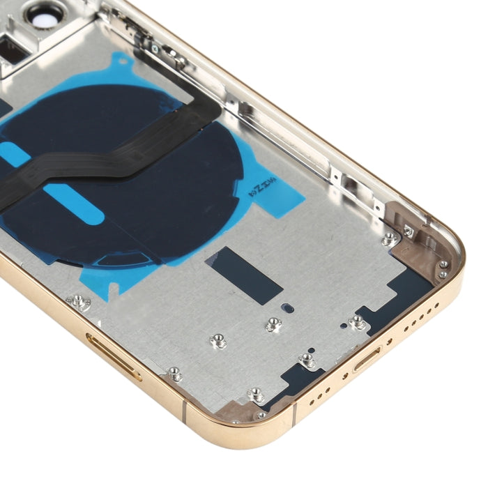 Tapa Trasera de Batería (con Teclas Laterales, Bandeja para Tarjetas, Cable Flexible de Encendido + Volumen y Módulo de Carga Inalámbrica) para iPhone 12 Pro, For iPhone 12 Pro