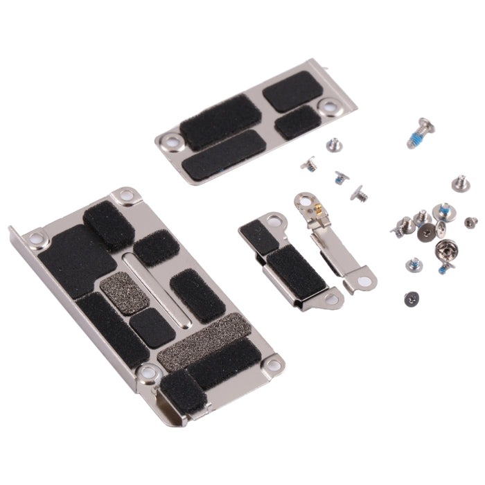 Juego de cubierta de lámina de hierro para batería LCD con adhesivo + tornillos para iPhone 12/12 Pro, For iPhone 12 / 12 Pro