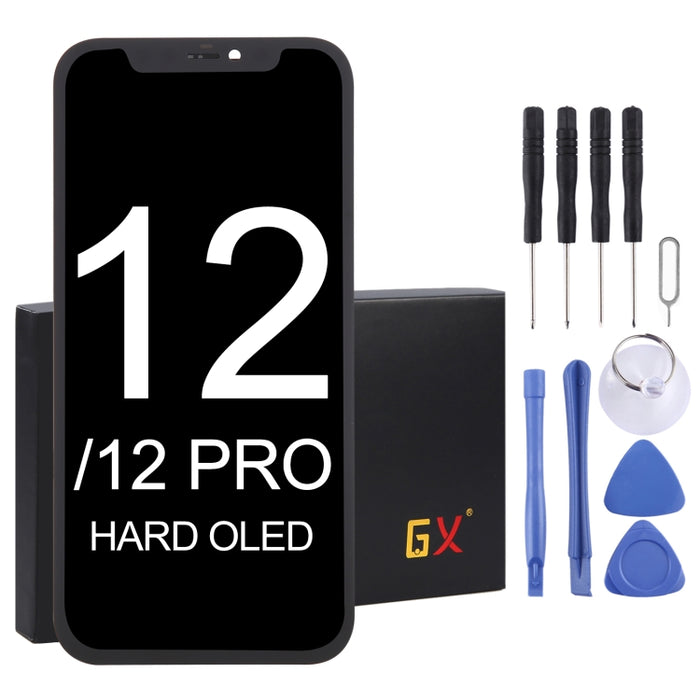 Pantalla LCD de material GX OLED y ensamblaje completo del digitalizador para iPhone 12/12 Pro, For iPhone 12 / 12 Pro (GX Hard OLED)