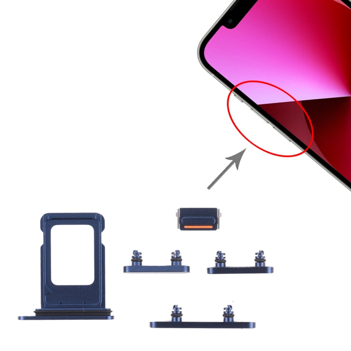 Bandeja Tarjeta SIM + Bandeja Tarjeta SIM + Teclas Laterales para iPhone 13, For iPhone 13(double card)