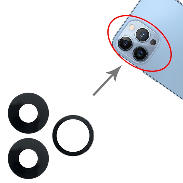 Lente de cámara trasera para iPhone 13 Pro Max, For iPhone 13 Pro Max