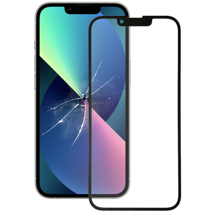 Lente de vidrio exterior de pantalla frontal con adhesivo ópticamente transparente OCA para iPhone 13 mini, For iPhone 13 mini