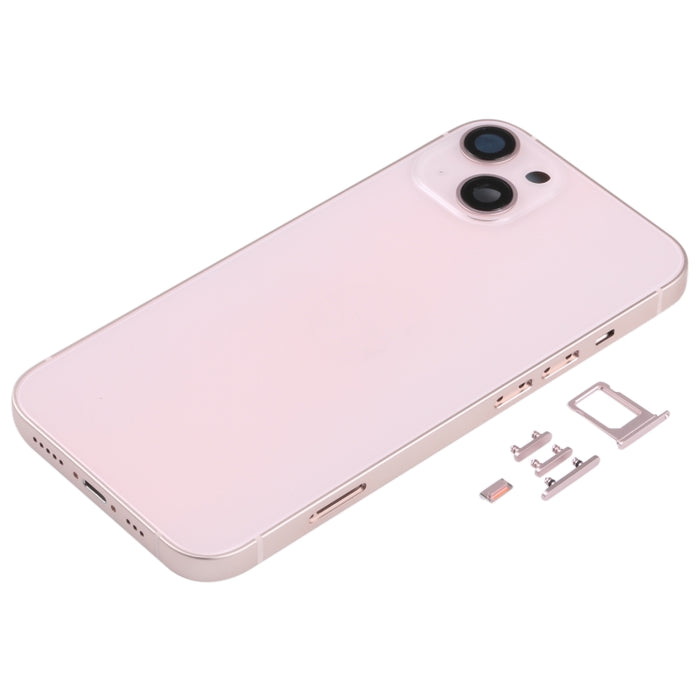 Cubierta de carcasa trasera con bandeja para tarjeta SIM, teclas laterales y lente de cámara para iPhone 13, For iPhone 13(with Card Tray & Side Keys), For iPhone 13(with SIM Card Tray & Side Keys), For iPhone 13