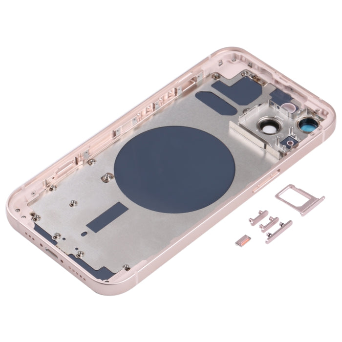Cubierta de carcasa trasera con bandeja para tarjeta SIM, teclas laterales y lente de cámara para iPhone 13, For iPhone 13(with Card Tray & Side Keys), For iPhone 13(with SIM Card Tray & Side Keys), For iPhone 13