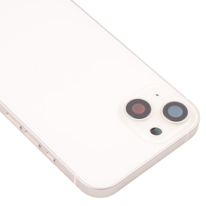 Para iPhone 13 Tapa trasera de batería con teclas laterales, bandeja para tarjetas, cable flexible de encendido + volumen y módulo de carga inalámbrica, For iPhone 13 (Assembly)