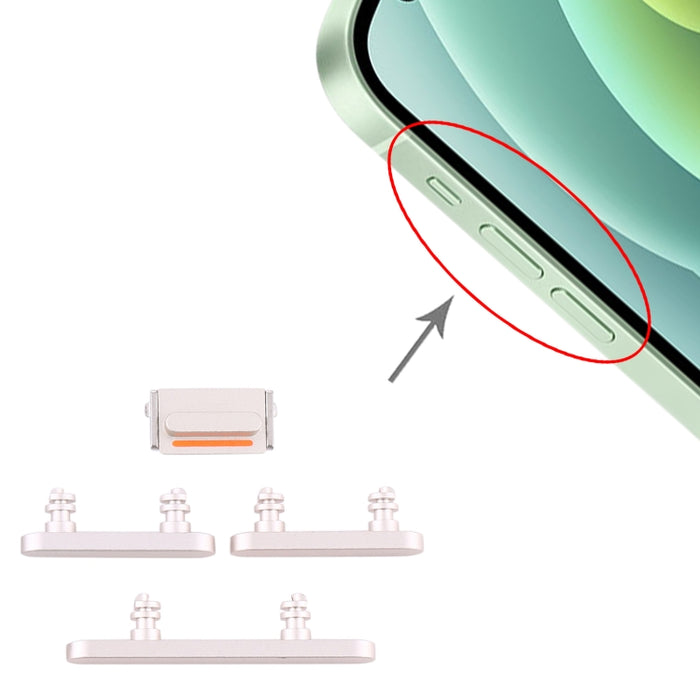 Botón de encendido y botón de control de volumen para iPhone 12 Mini, For iPhone 12 Mini