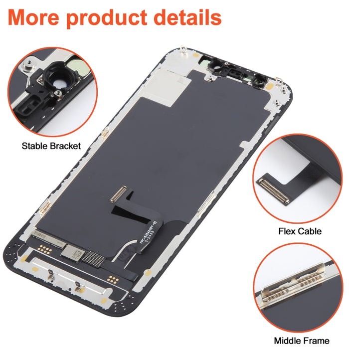 Pantalla LCD RJ Incell Cof y ensamblaje completo del digitalizador para iPhone 12 Mini, For iPhone 12 Mini(RJ incell)