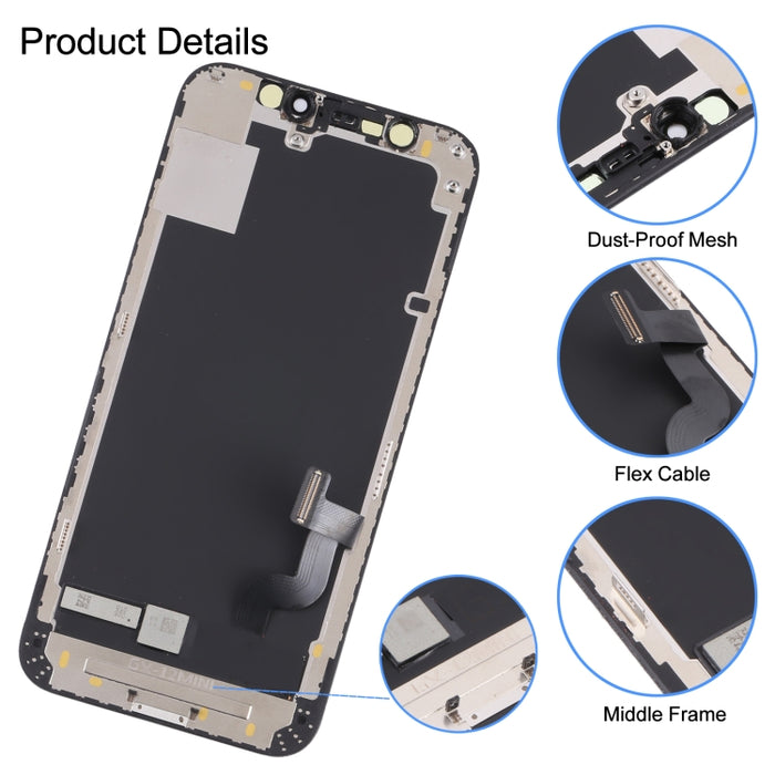 Pantalla LCD material de GX OLED y asamblea completa del digitizador para el iPhone 12 mini, For iPhone 12 mini (GX Hard OLED)