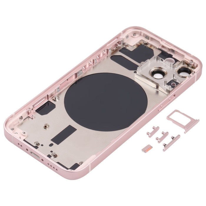 Cubierta de carcasa trasera con bandeja para tarjeta SIM, teclas laterales y lente de cámara para iPhone 13 Mini, For iPhone 13 Mini