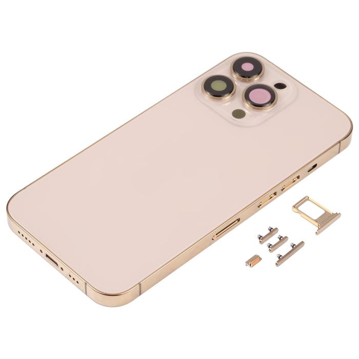 Cubierta de carcasa trasera con bandeja para tarjeta SIM, teclas laterales y lente de cámara para iPhone 13 Pro, For iPhone 13 Pro(with SIM Card Tray), For iPhone 13 Pro (with SIM Card Tray), For iPhone 13 Pro