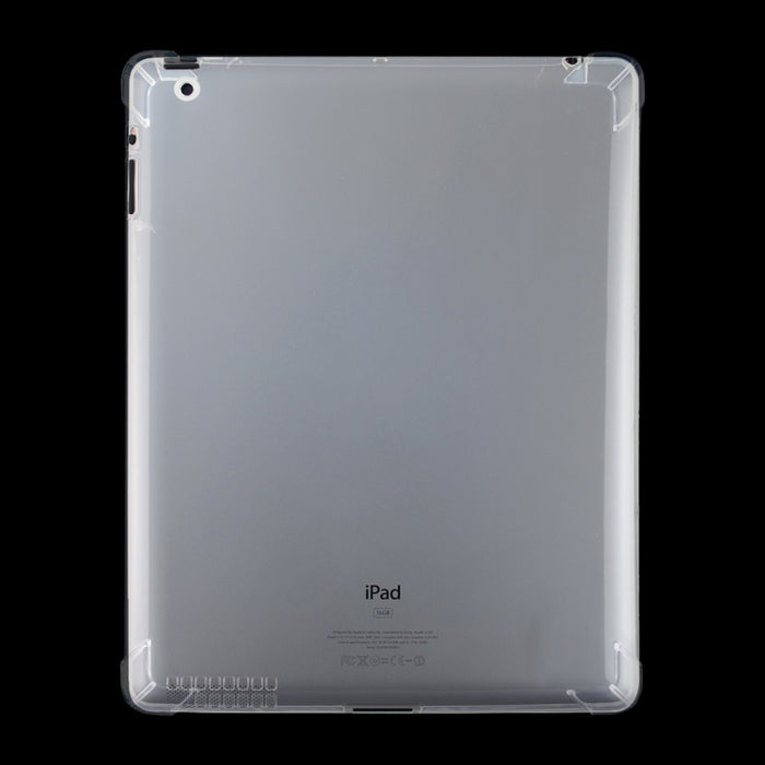Para iPad 4/3/2 Funda protectora transparente a prueba de golpes con cuatro esquinas de 3 mm