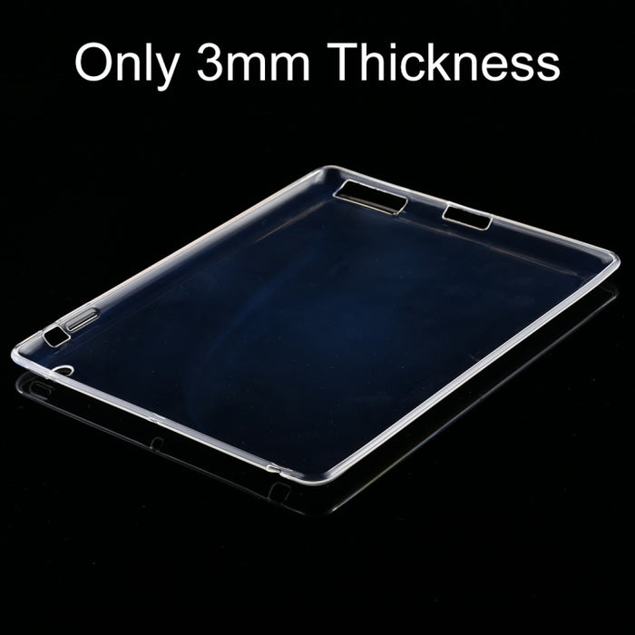 Para iPad 4/3/2 Funda protectora transparente a prueba de golpes de 3 mm