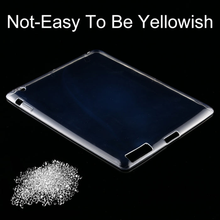 Para iPad 4/3/2 Funda protectora transparente a prueba de golpes de 3 mm