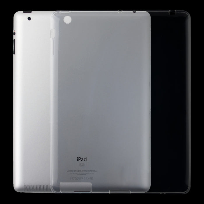 Para iPad 4/3/2 Funda protectora transparente a prueba de golpes de 3 mm
