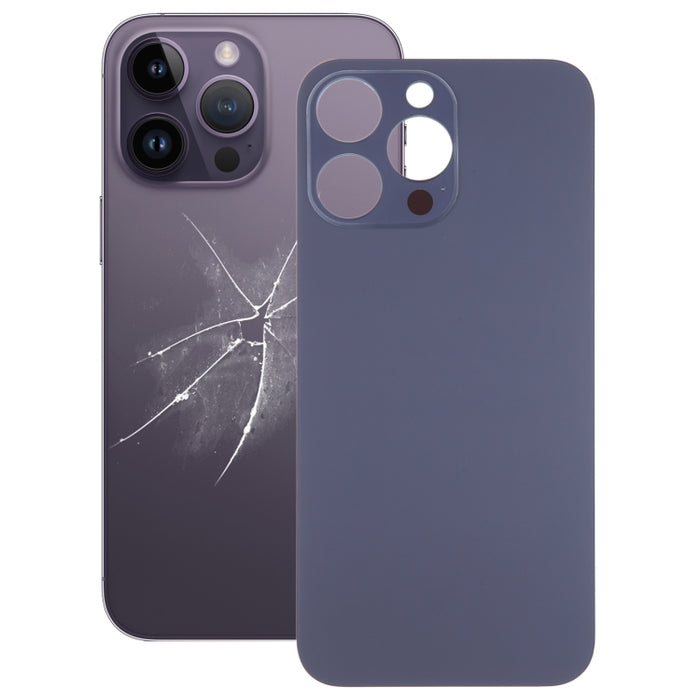 Cubierta trasera de batería de vidrio con orificio grande para cámara de fácil reemplazo para iPhone 14 Pro Max, For iPhone 14 Pro Max(Not Disassemble)