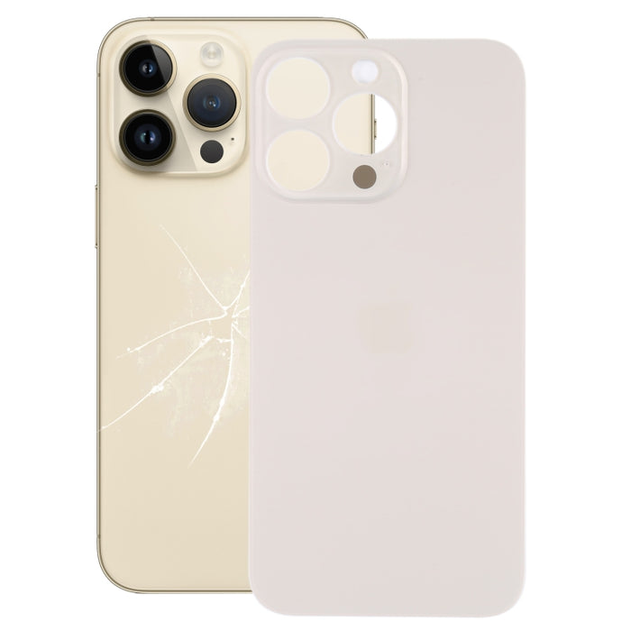 Cubierta trasera de batería de vidrio con orificio grande para cámara de fácil reemplazo para iPhone 14 Pro, For iPhone 14 Pro(Not Disassemble)