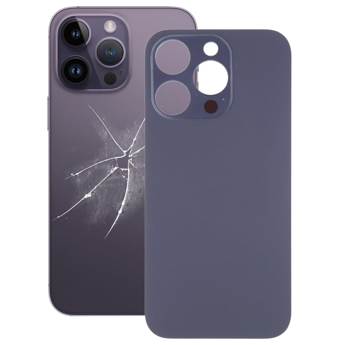 Cubierta trasera de batería de vidrio con orificio grande para cámara de fácil reemplazo para iPhone 14 Pro, For iPhone 14 Pro(Not Disassemble)