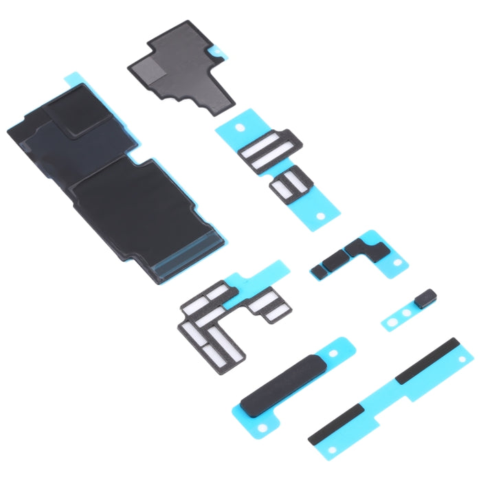 Para iPhone 14 Pro 10 piezas almohadillas de espuma de esponja para placa base + pegatina de grafito para disipador de calor, For iPhone 14 Pro