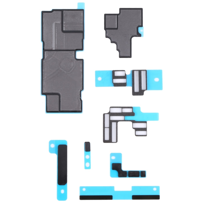 Para iPhone 14 Pro Max 10 piezas almohadillas de espuma de esponja para placa base + pegatina de grafito para disipador de calor, For iPhone 14 Pro Max