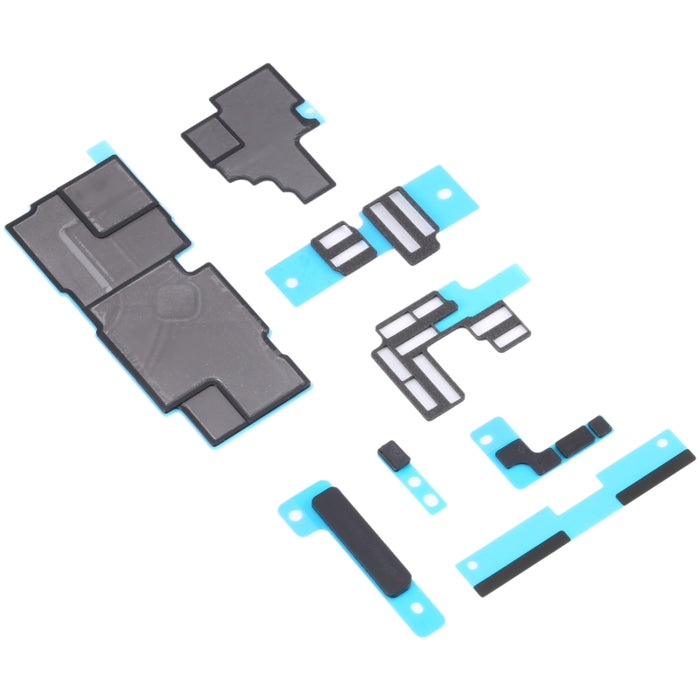 Para iPhone 14 Pro Max 10 piezas almohadillas de espuma de esponja para placa base + pegatina de grafito para disipador de calor, For iPhone 14 Pro Max