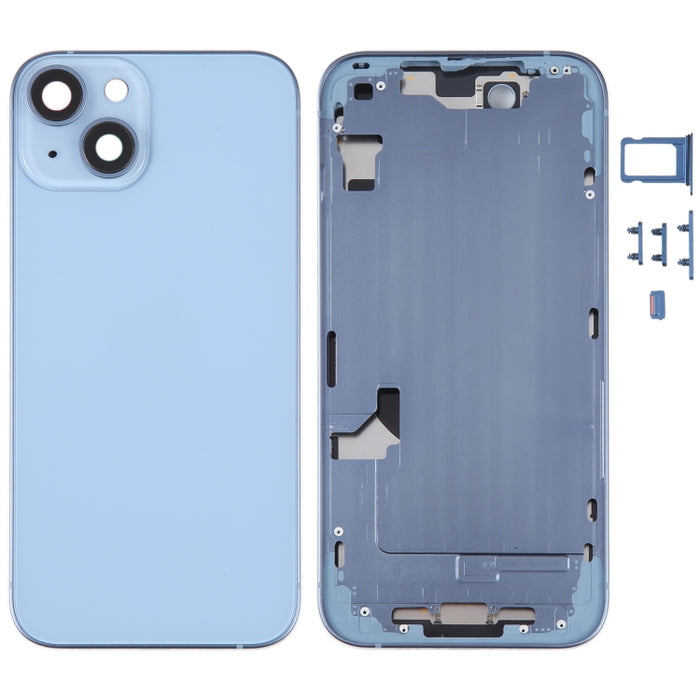 Tapa trasera de batería para iPhone 14 con marco medio / teclas laterales, For iPhone 14 (with Middle Frame)