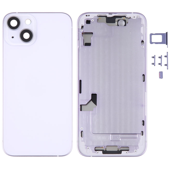 Tapa trasera de batería para iPhone 14 con marco medio / teclas laterales, For iPhone 14 (with Middle Frame)