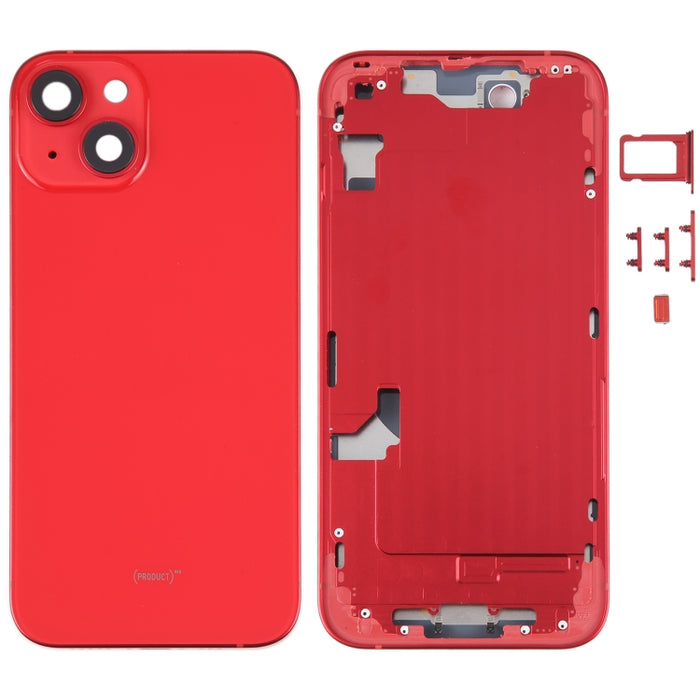 Tapa trasera de batería para iPhone 14 con marco medio / teclas laterales, For iPhone 14 (with Middle Frame)